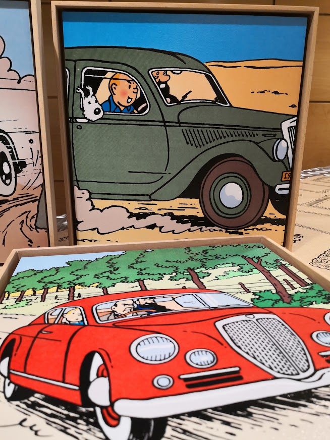 tintin coches 30x30